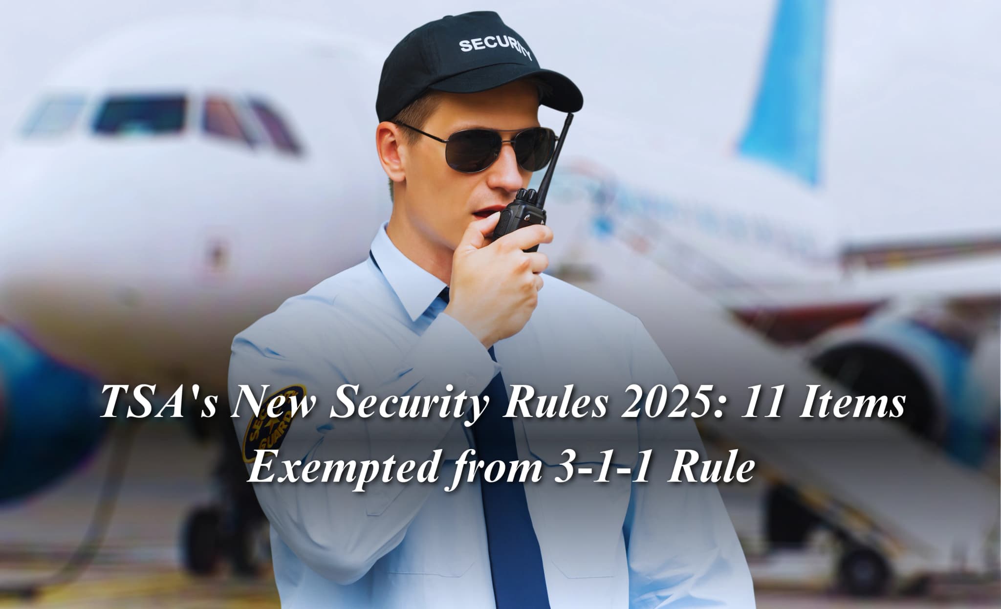 TSA's New Security Rules 2025: 11 Items Exempted from 3-1-1 Rule 
